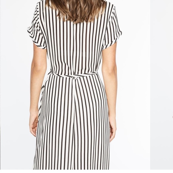 Bardot Adie Stripe Midi Wrap Dress - Picture 7 of 8